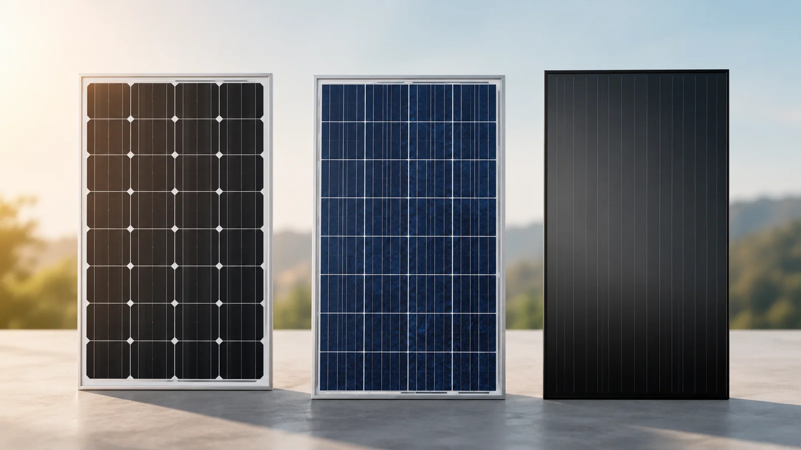 3 ชนิดของแผง Solar — Mono Poly Thin Film
